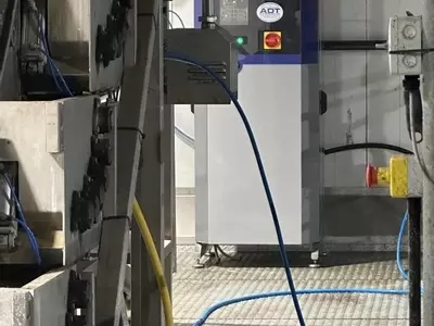 Reconditioned Delta booster pressure washer installed in a food processing factory in Measham with upgraded water supply system.